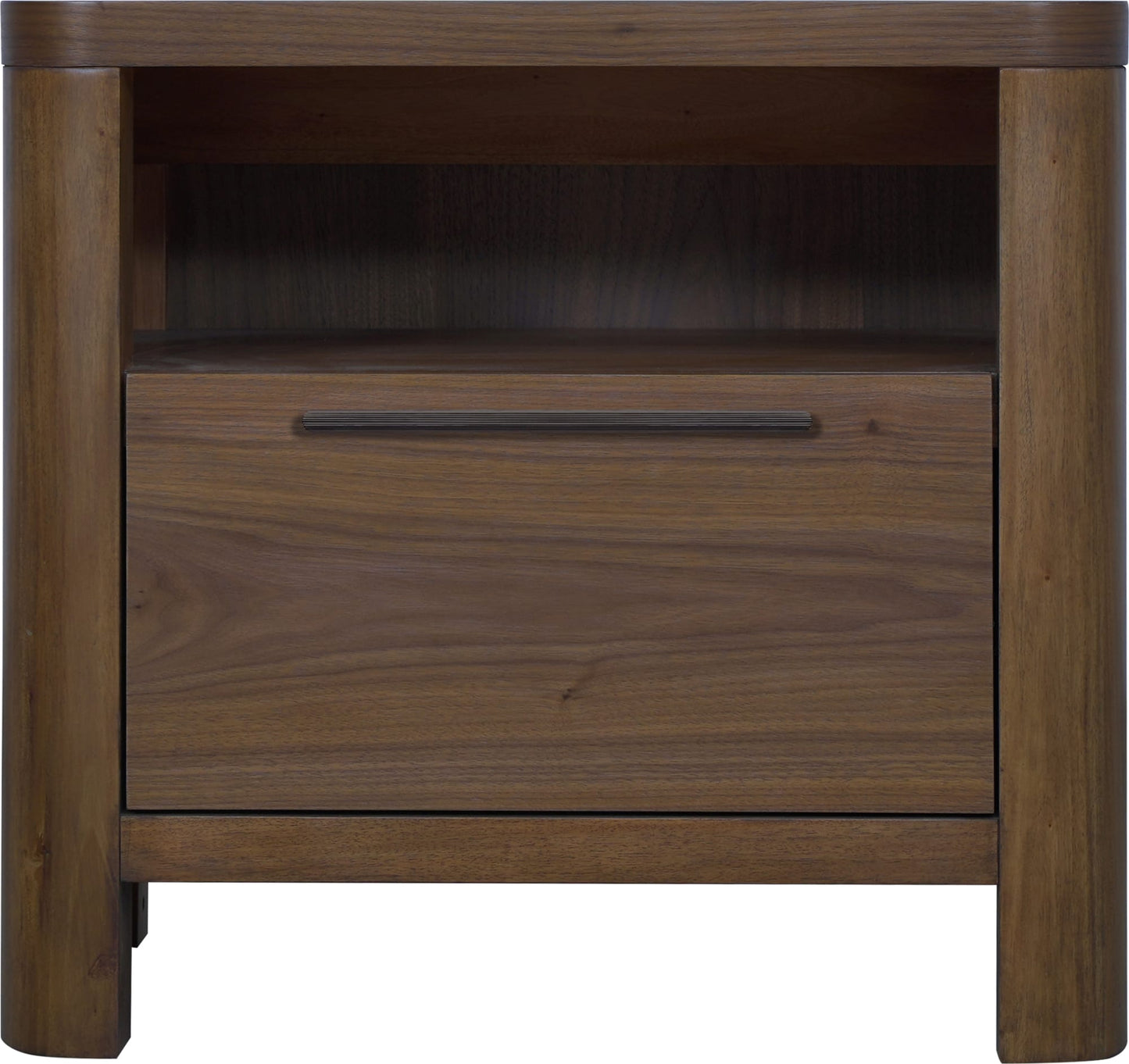 Totes English Walnut One Drawer Nightstand - Ornate Home