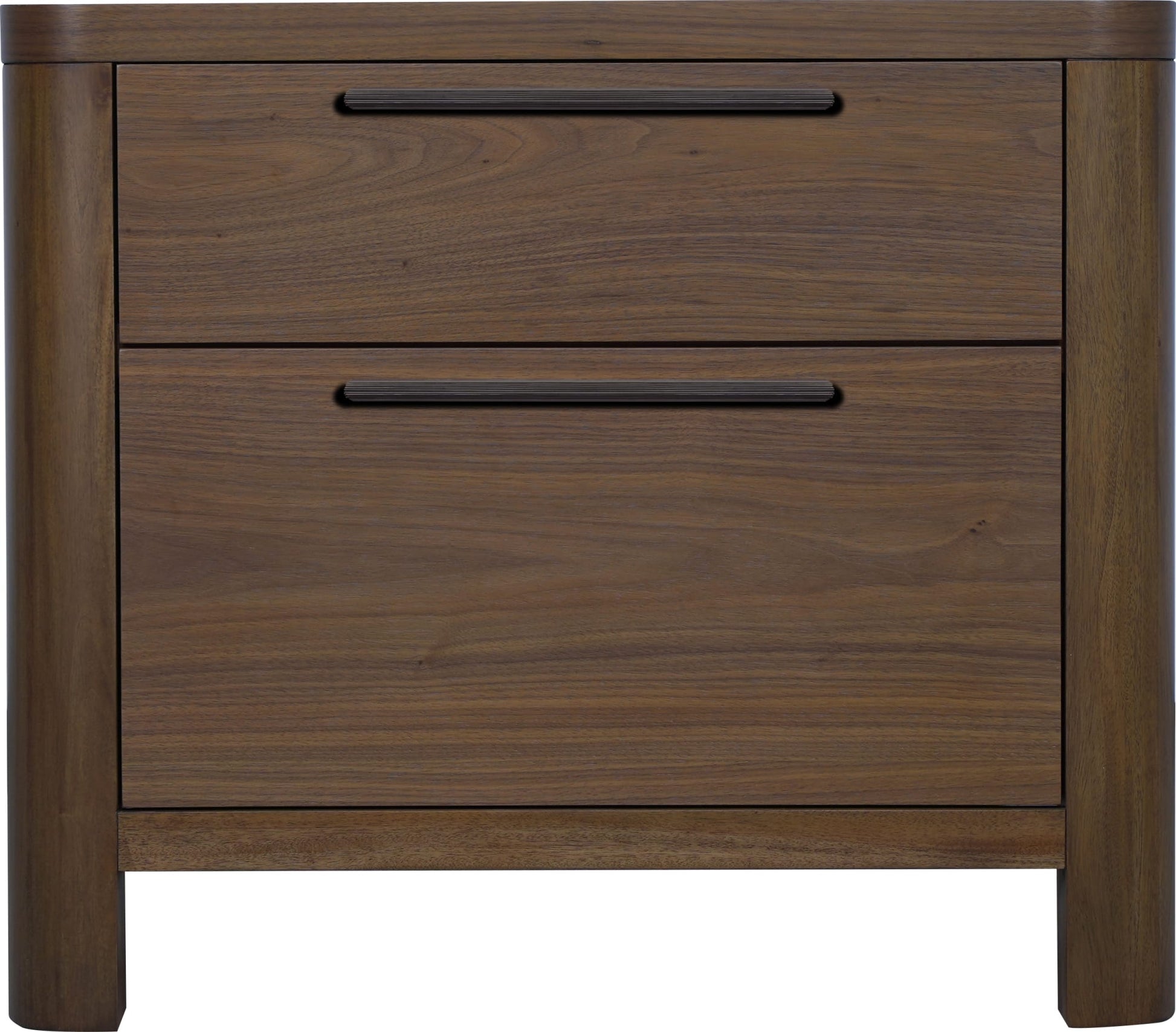 Totes English Walnut Two Drawer Nightstand - Ornate Home