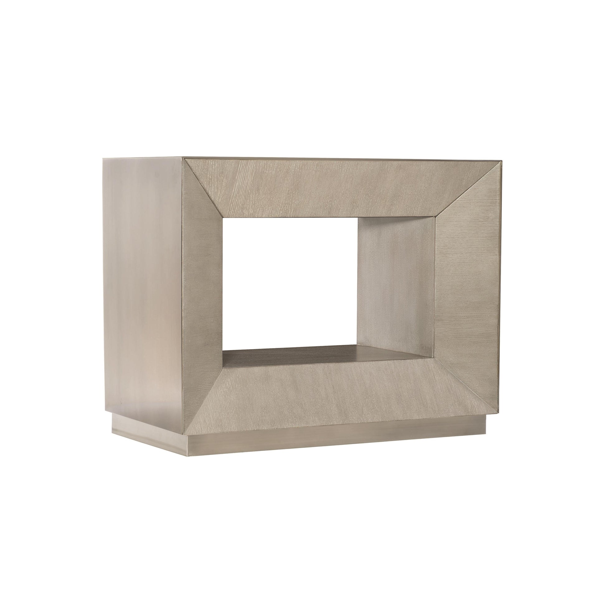 Trane Cerused Greige Nightstand - Ornate Home