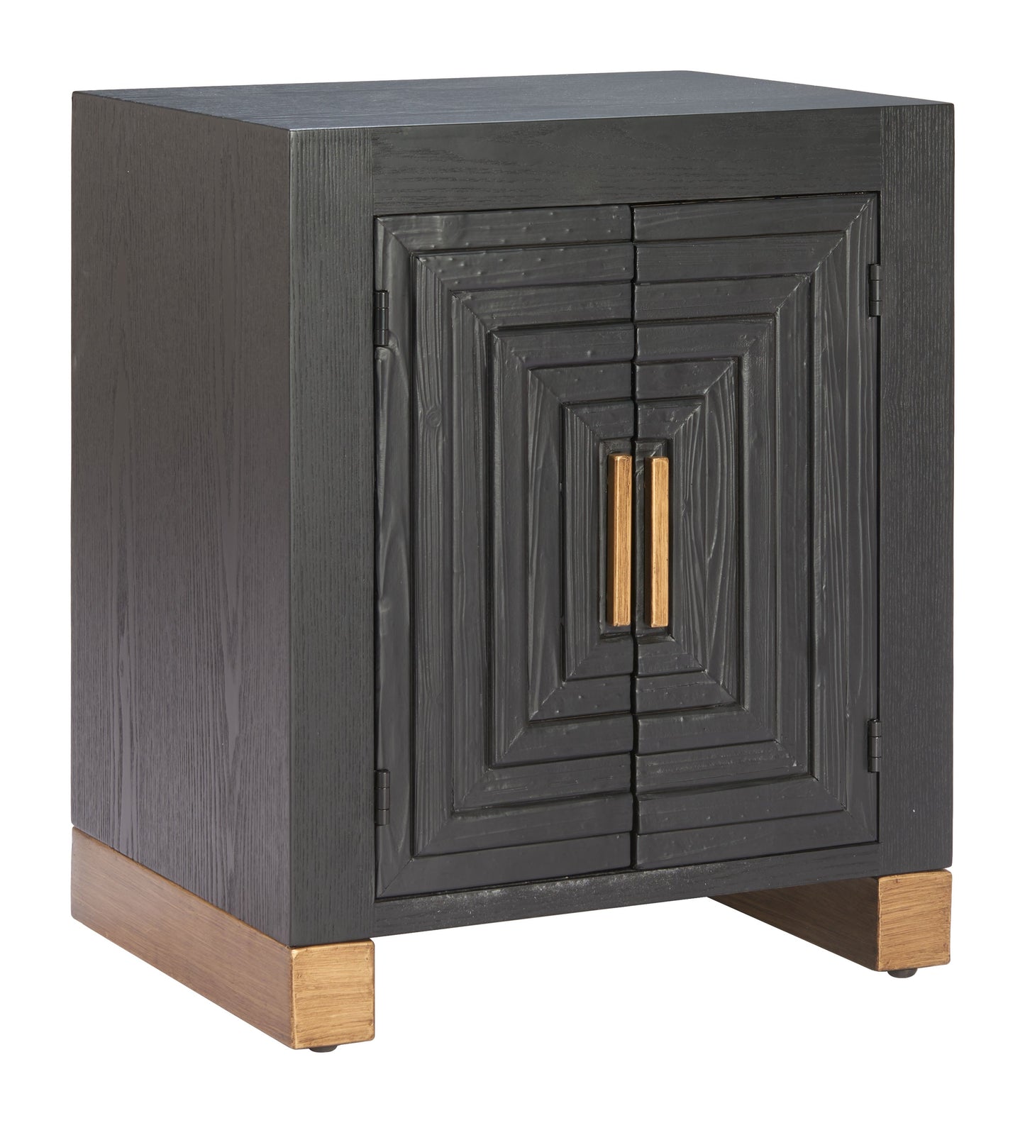 Trazo Black Side Table - Ornate Home