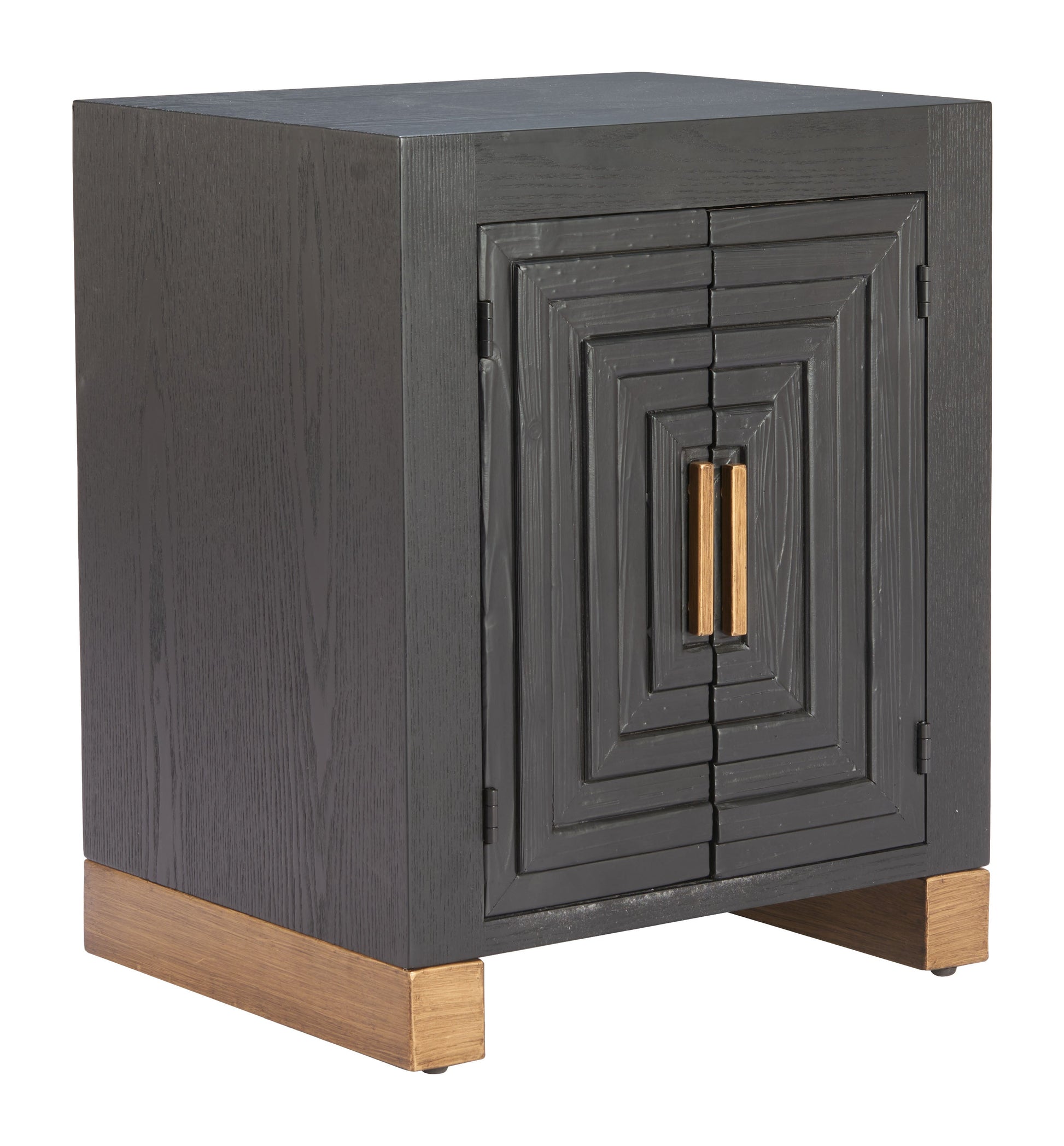 Trazo Black Side Table - Ornate Home