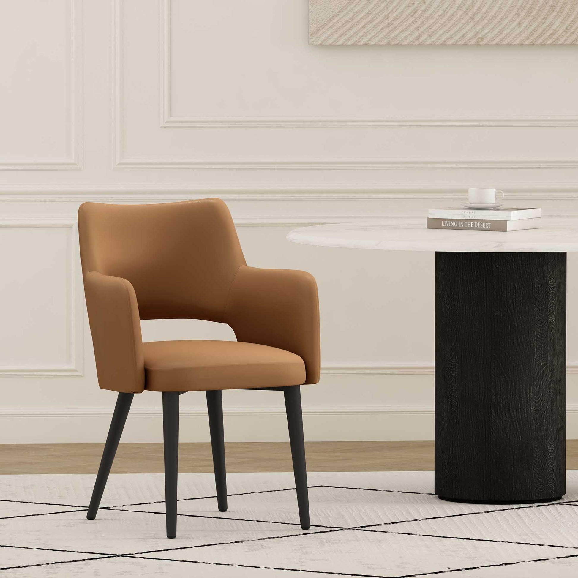 Tremont Dining Arm Chair in Saddle - Ornate Home