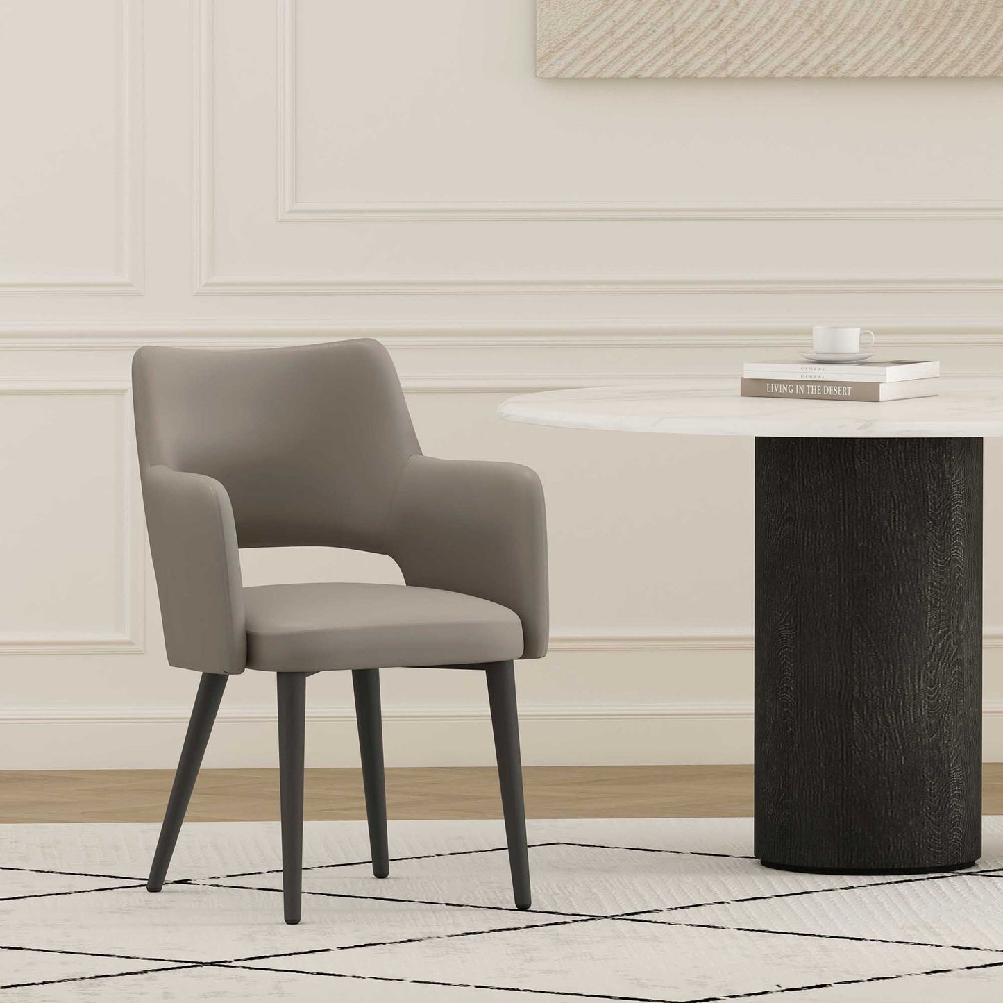 Tremont Dining Arm Chair in Taupe - Ornate Home