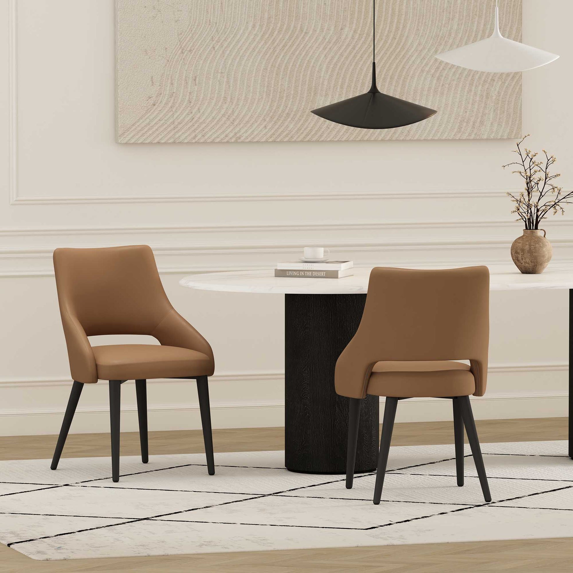 Tremont Dining Chair in Saddle (set of 2) - Ornate Home