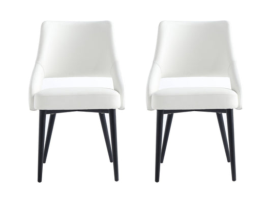 Tremont Dining Chair in White (set of 2) - Ornate Home