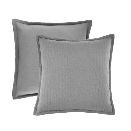 Trent Gray 26" Euro Sham - Ornate Home