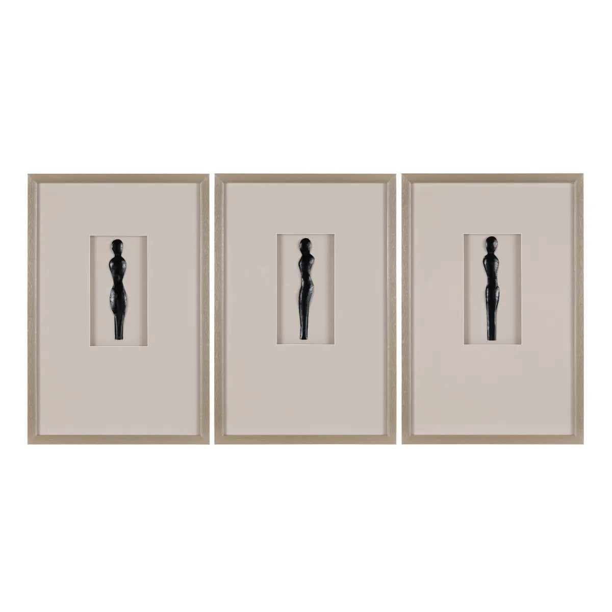 Tres Silhouettes Black Wall Art - Ornate Home