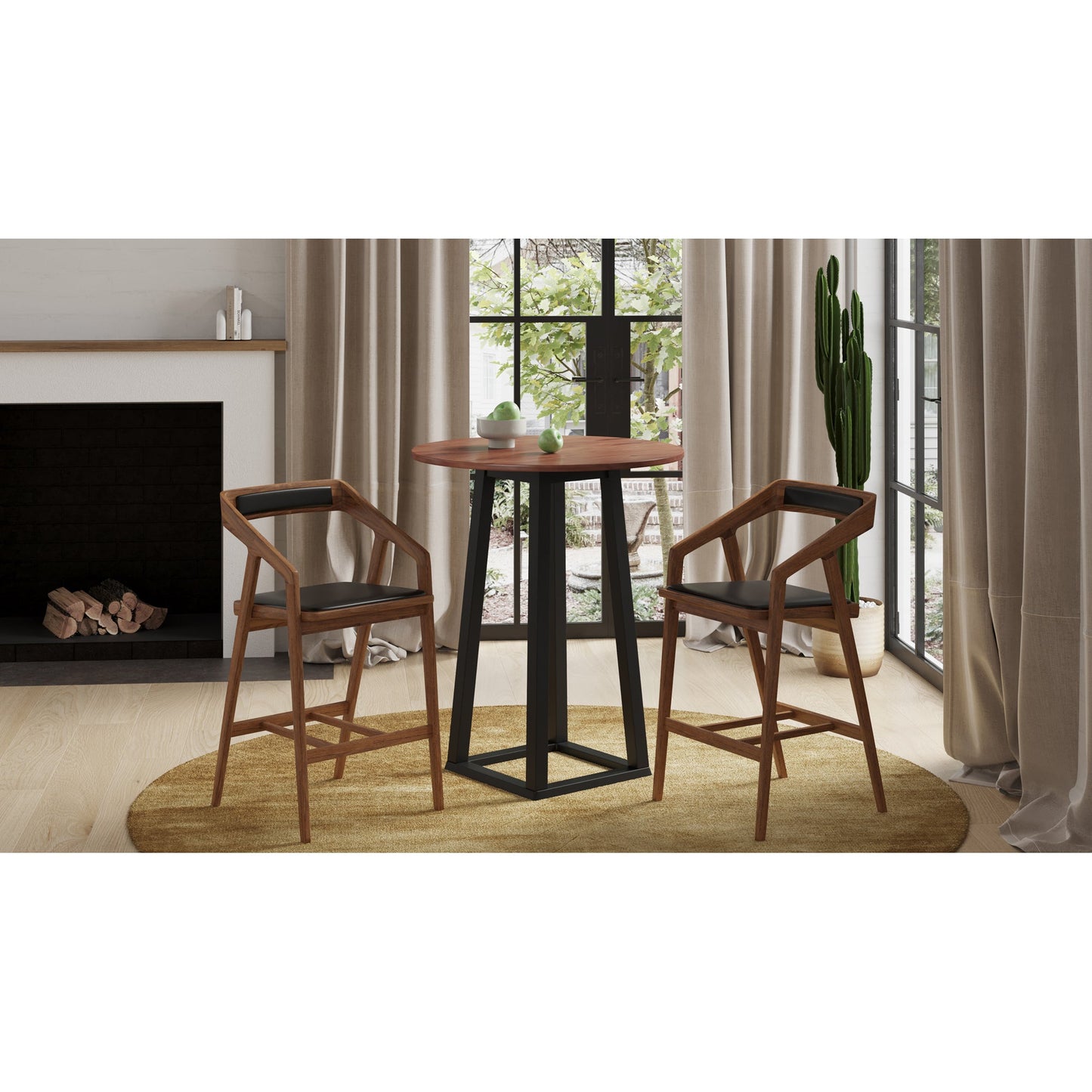 Tri Mesa Brown Bar Table - Ornate Home