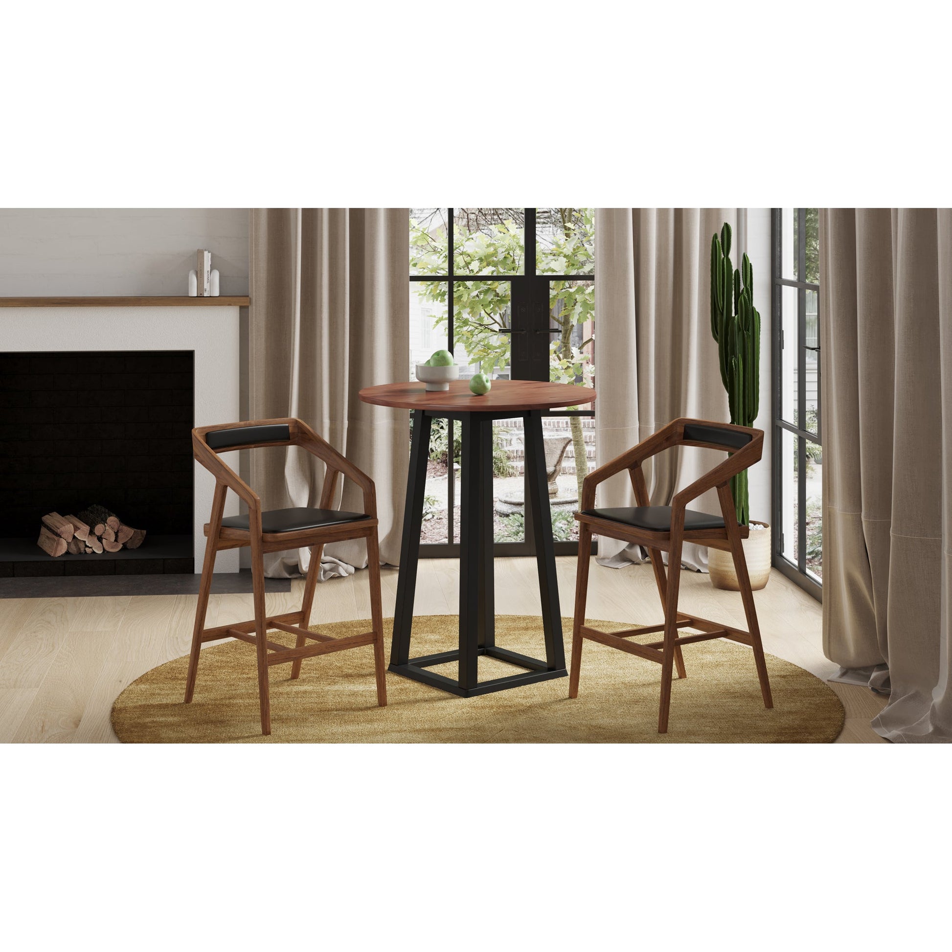 Tri Mesa Brown Bar Table - Ornate Home