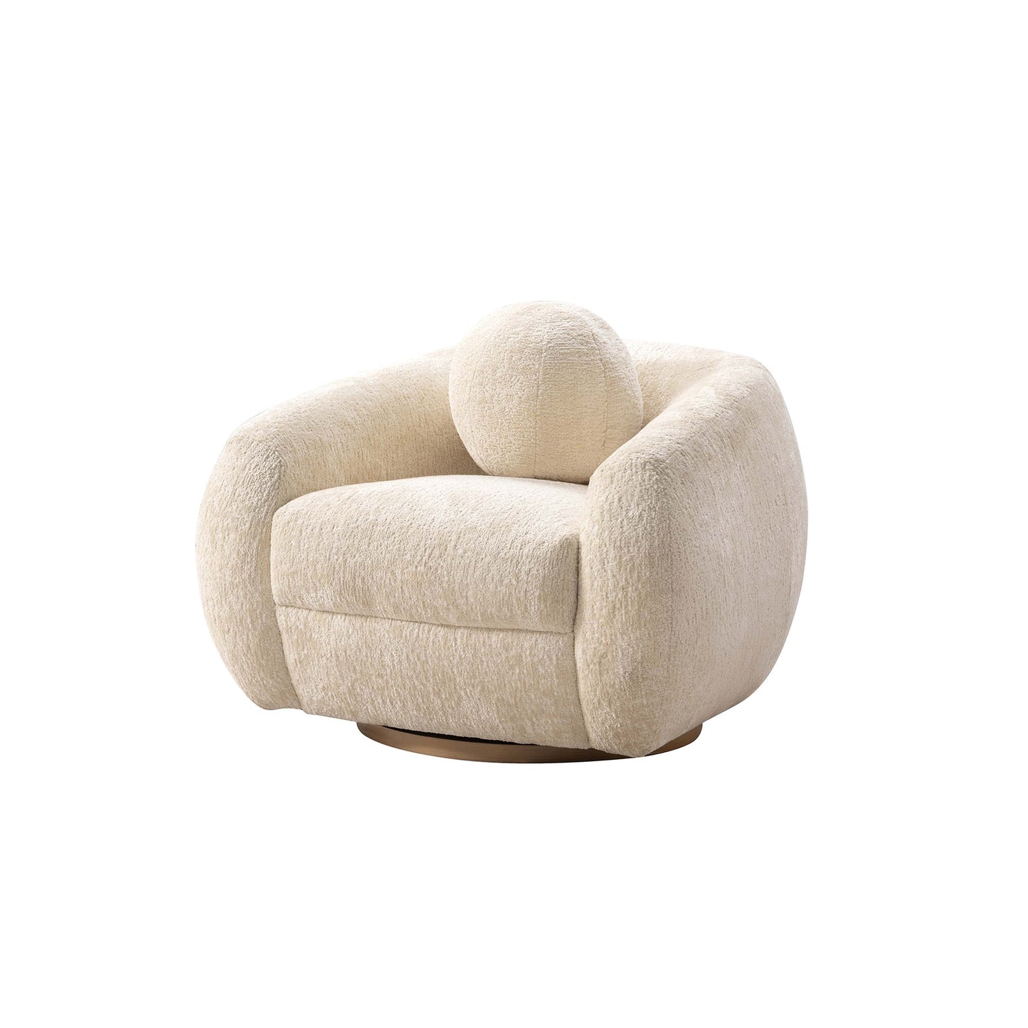 Tribeca Accent Chair in Cream - Ornate Home