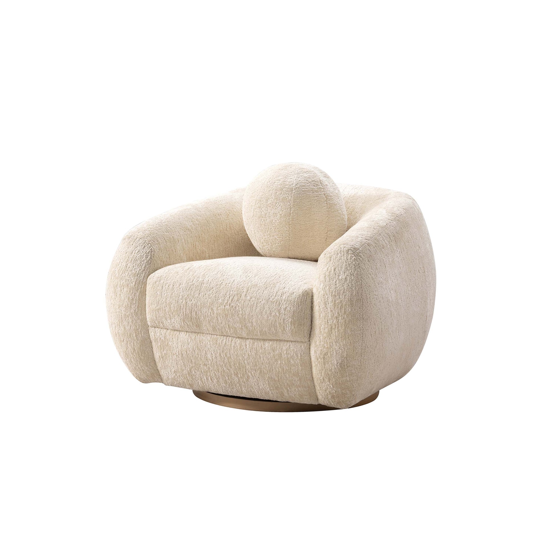 Tribeca Accent Chair in Cream - Ornate Home