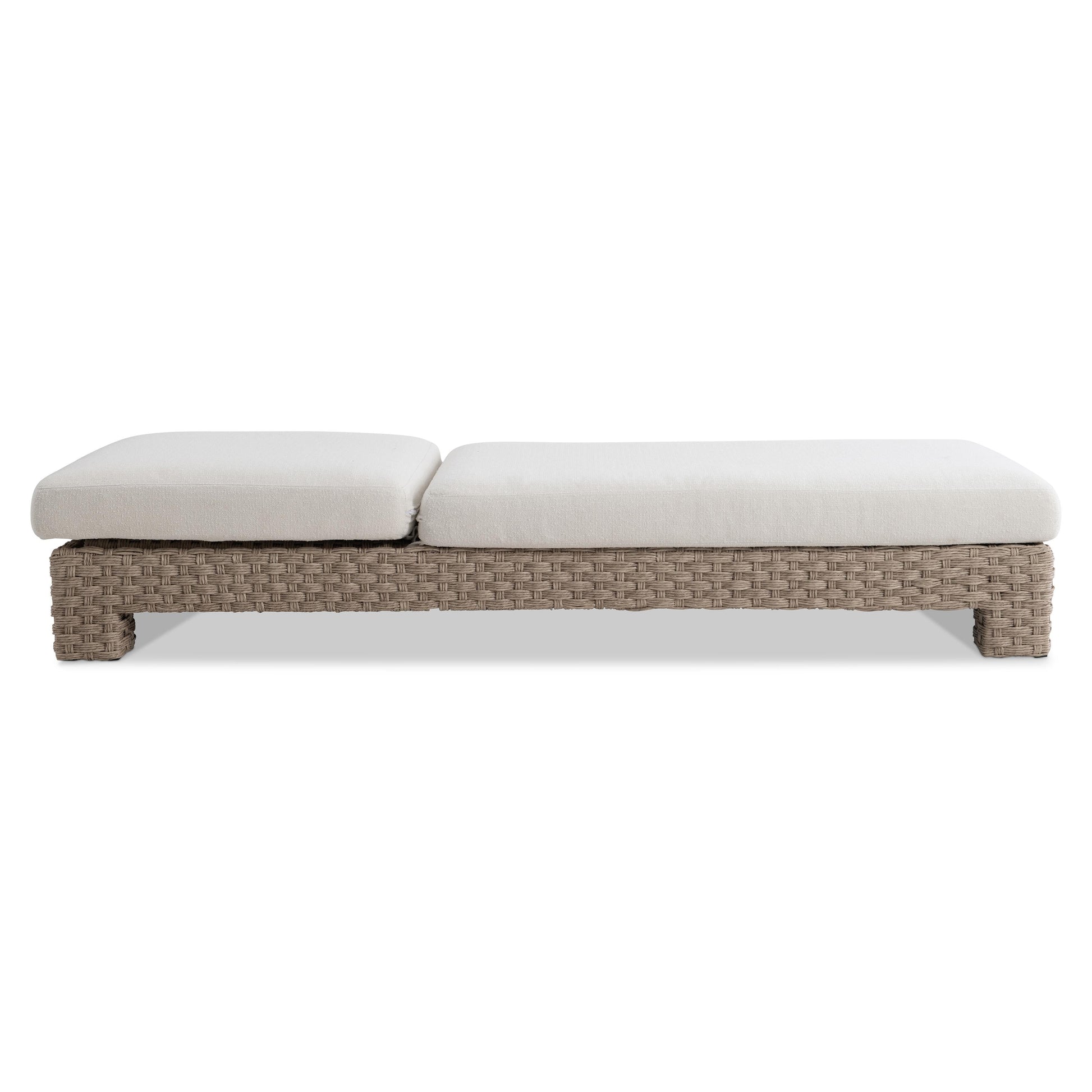 Trieste Pampas/White/Cream Outdoor Chaise - Ornate Home