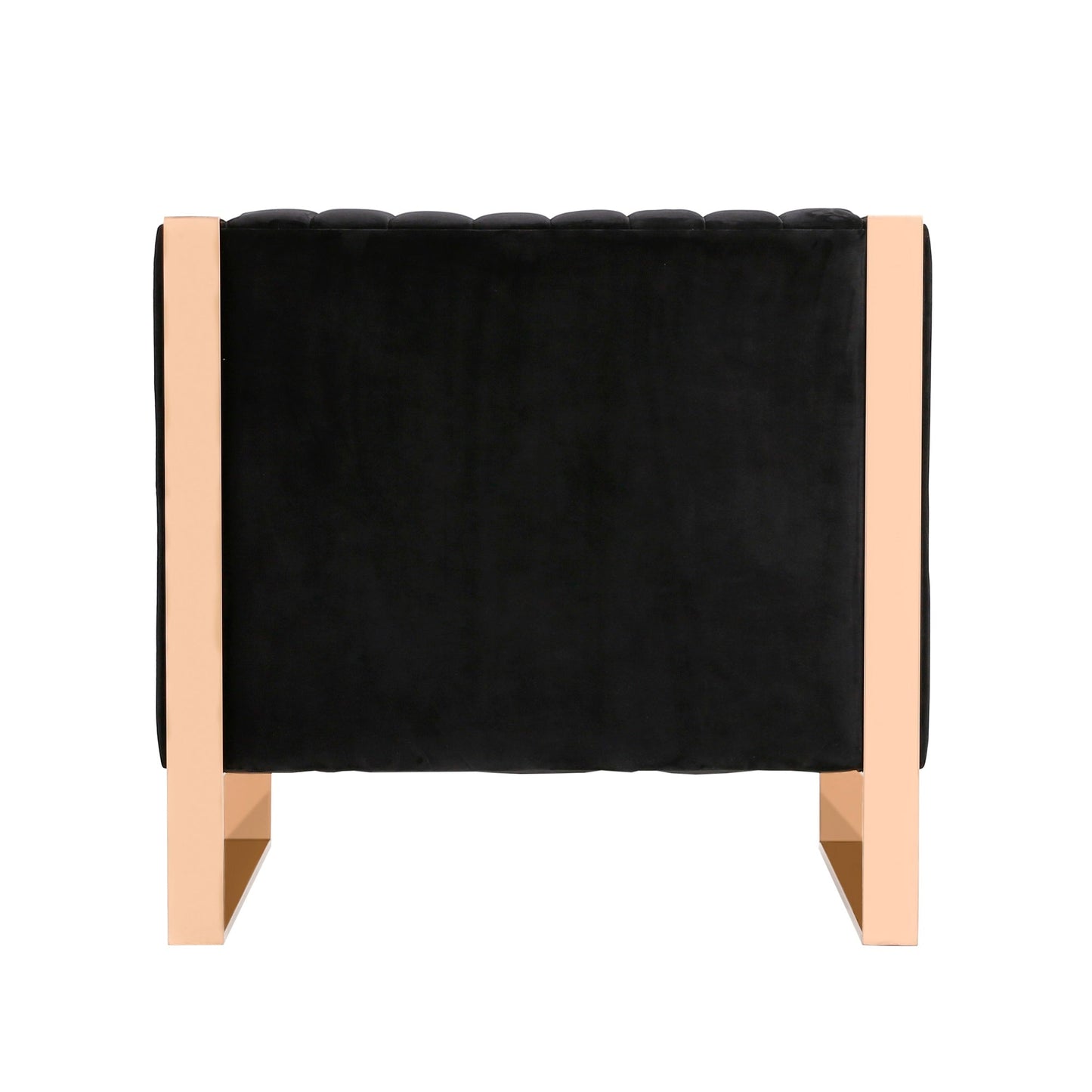 Trillium Accent Chair in Black and Gold - Ornate Home