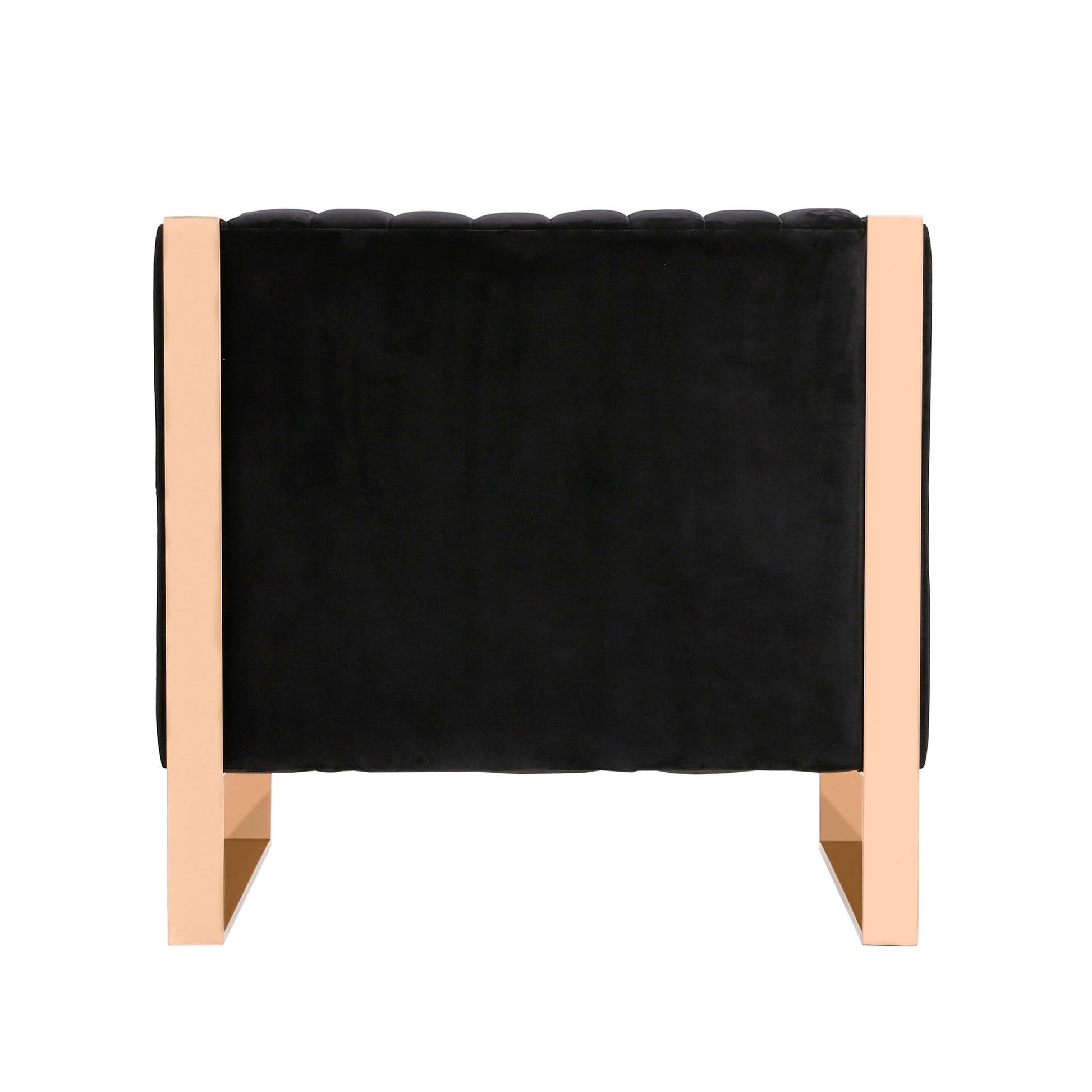 Trillium Accent Chair in Black and Gold - Ornate Home