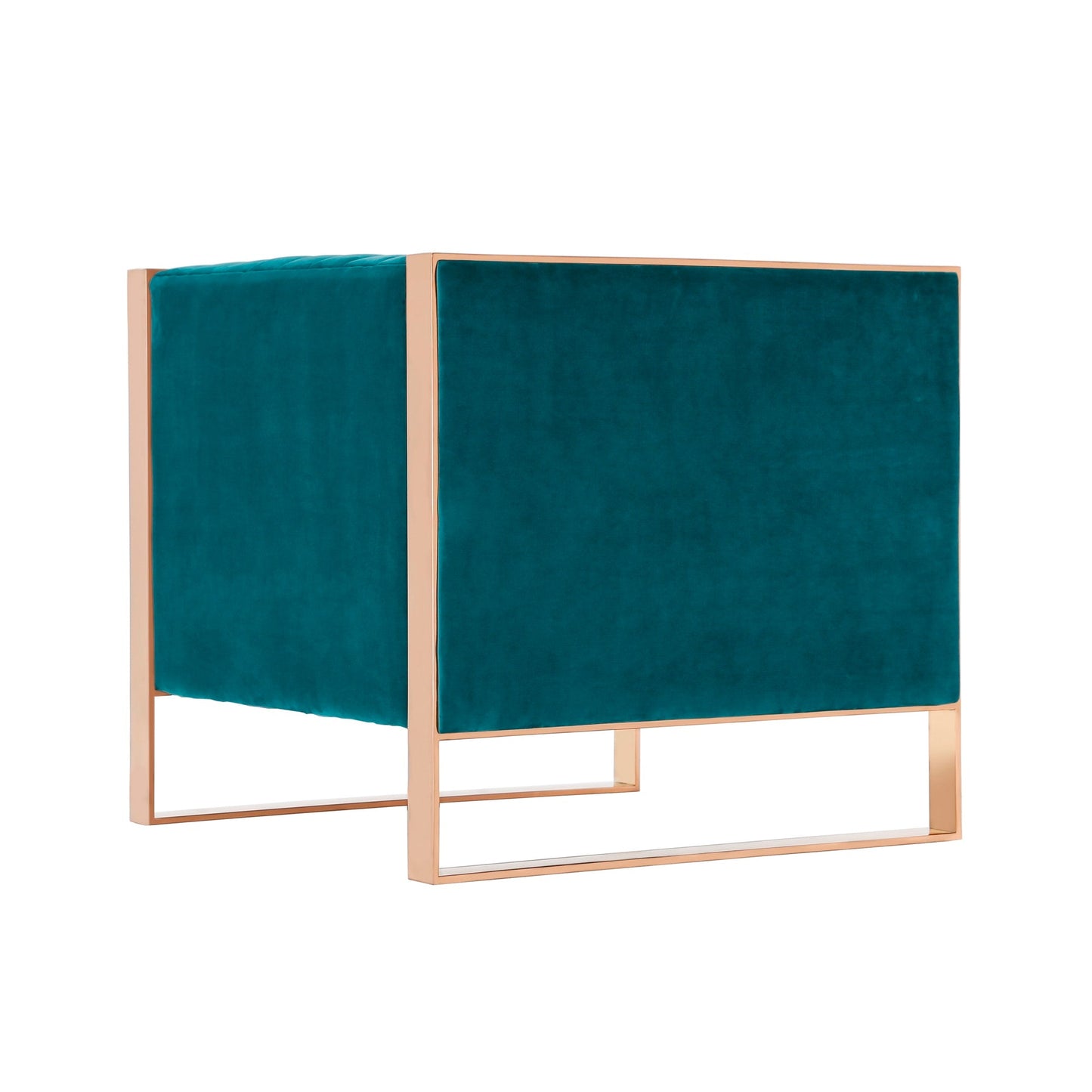 Trillium Accent Chair in Teal and Gold (set of 2) - Ornate Home