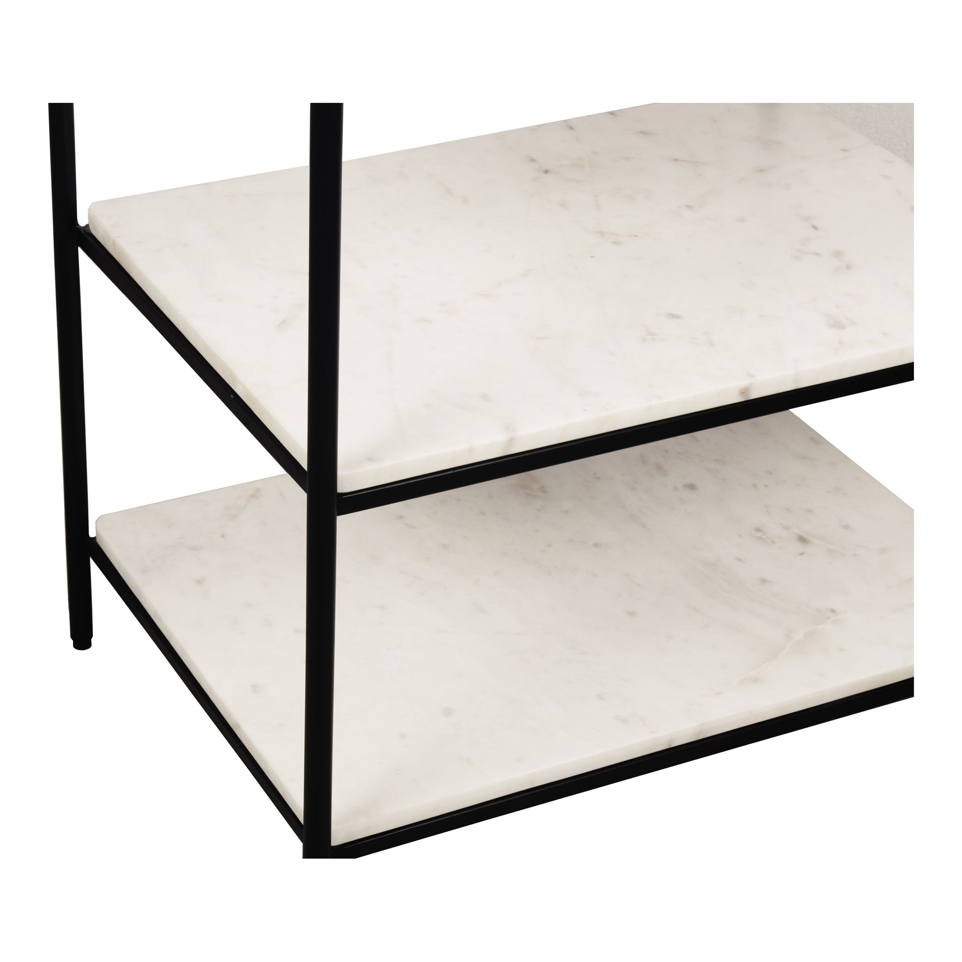Trine White Marble Nightstand - Ornate Home