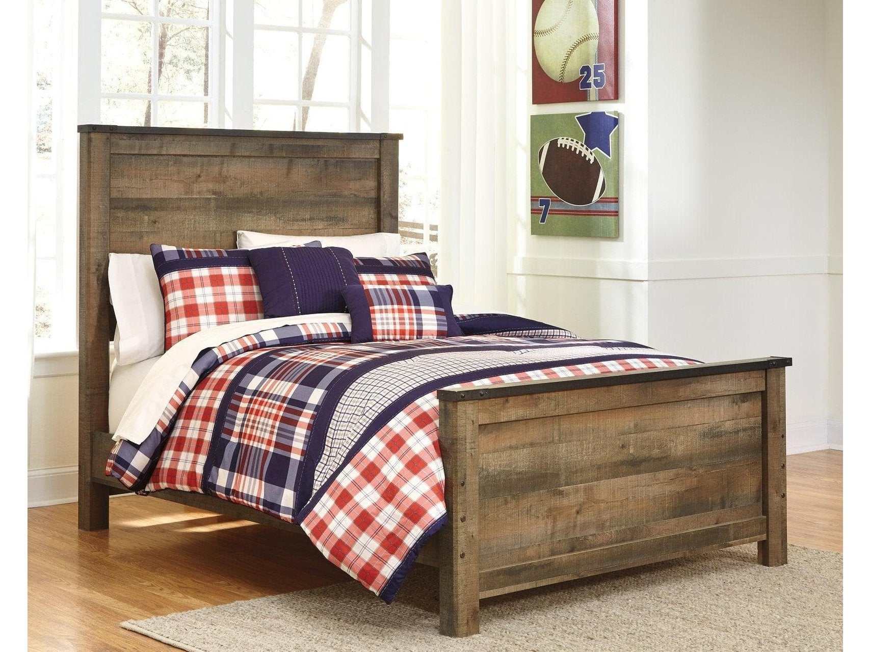 Trinell Full Panel Bed- Viva Furn