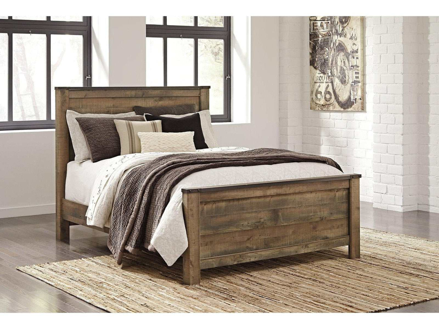 Trinell Queen Panel Bed- Viva Furn
