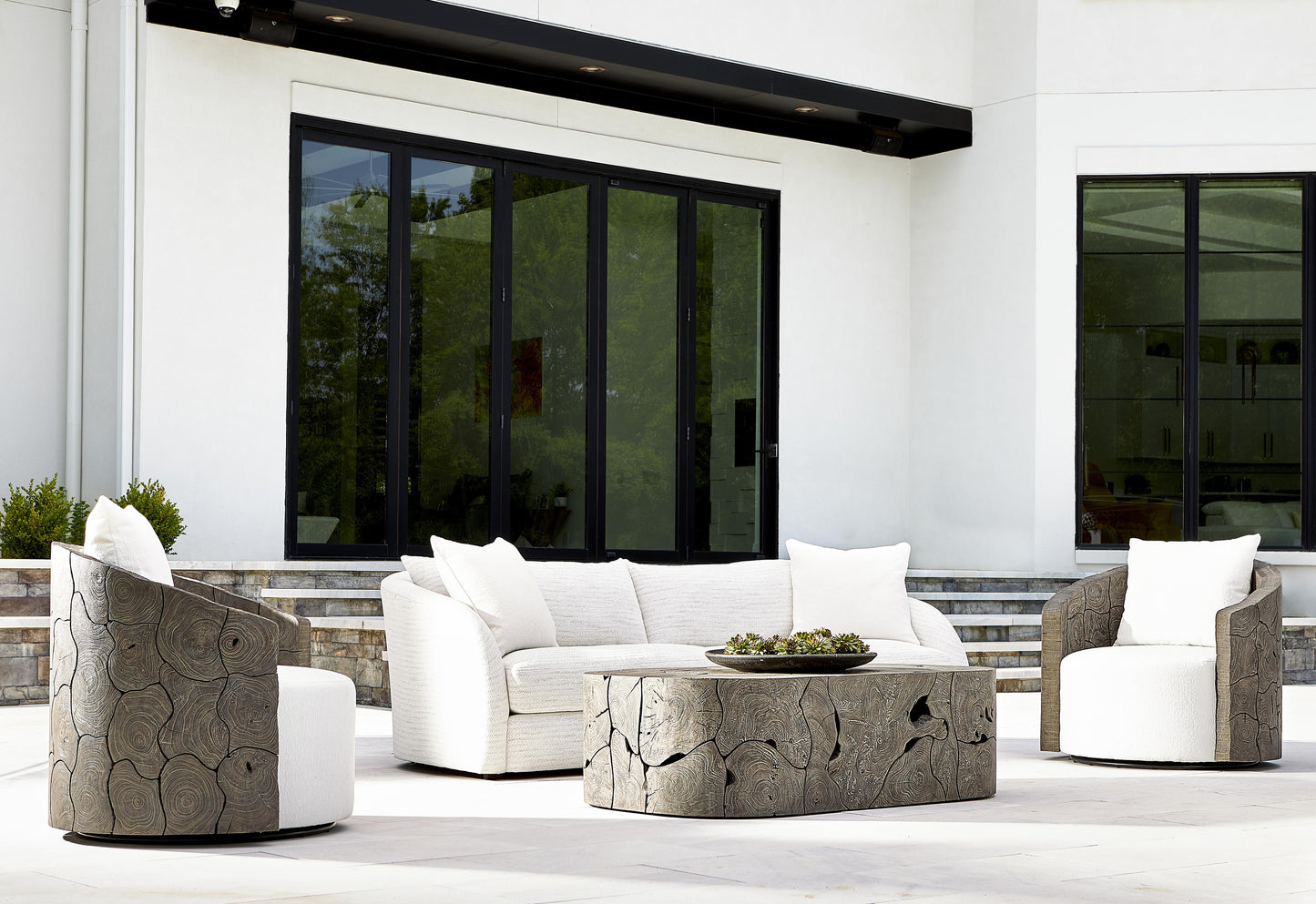 Trinidad Smoked Truffle Outdoor Cocktail Table - Ornate Home