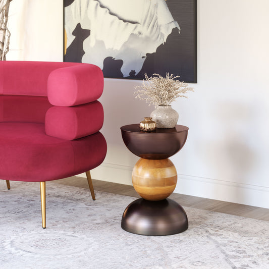 Tripoli Bronze Side Table - Ornate Home