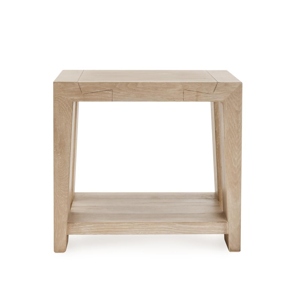 Troy Aged Cream End Table - Ornate Home
