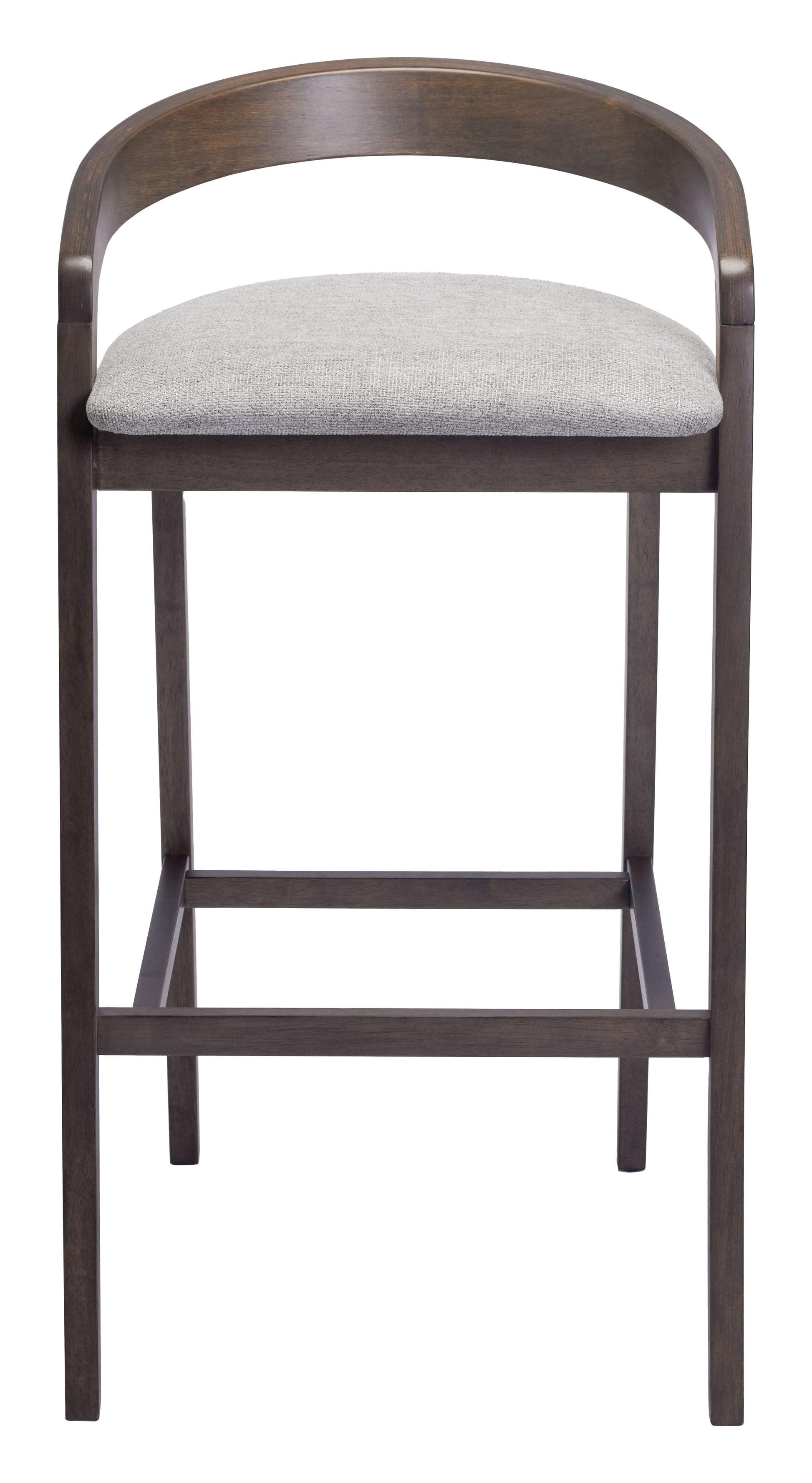 Troy Dove Gray & Espresso Barstool (Set of 2) - Ornate Home