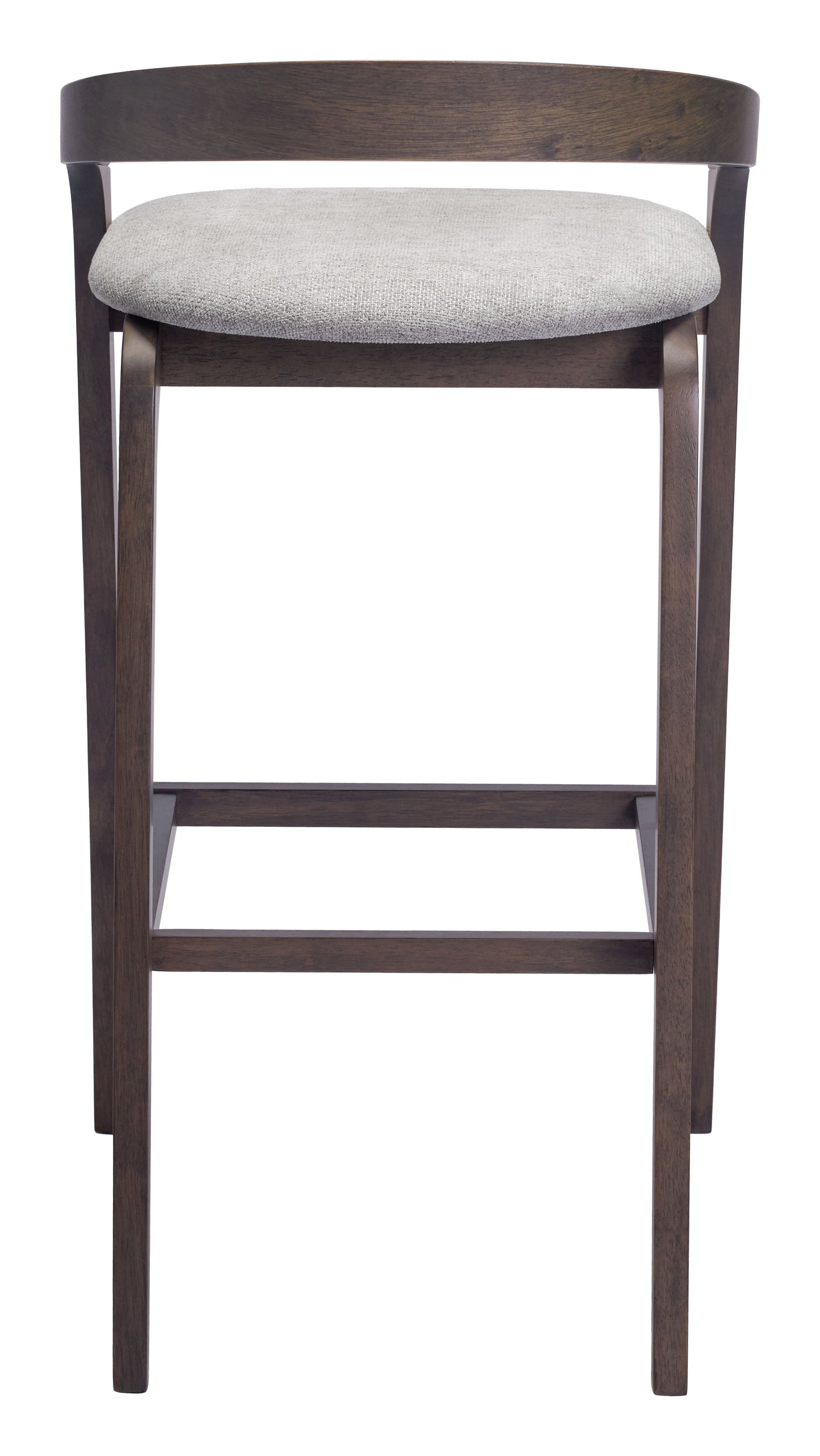 Troy Dove Gray & Espresso Barstool (Set of 2) - Ornate Home