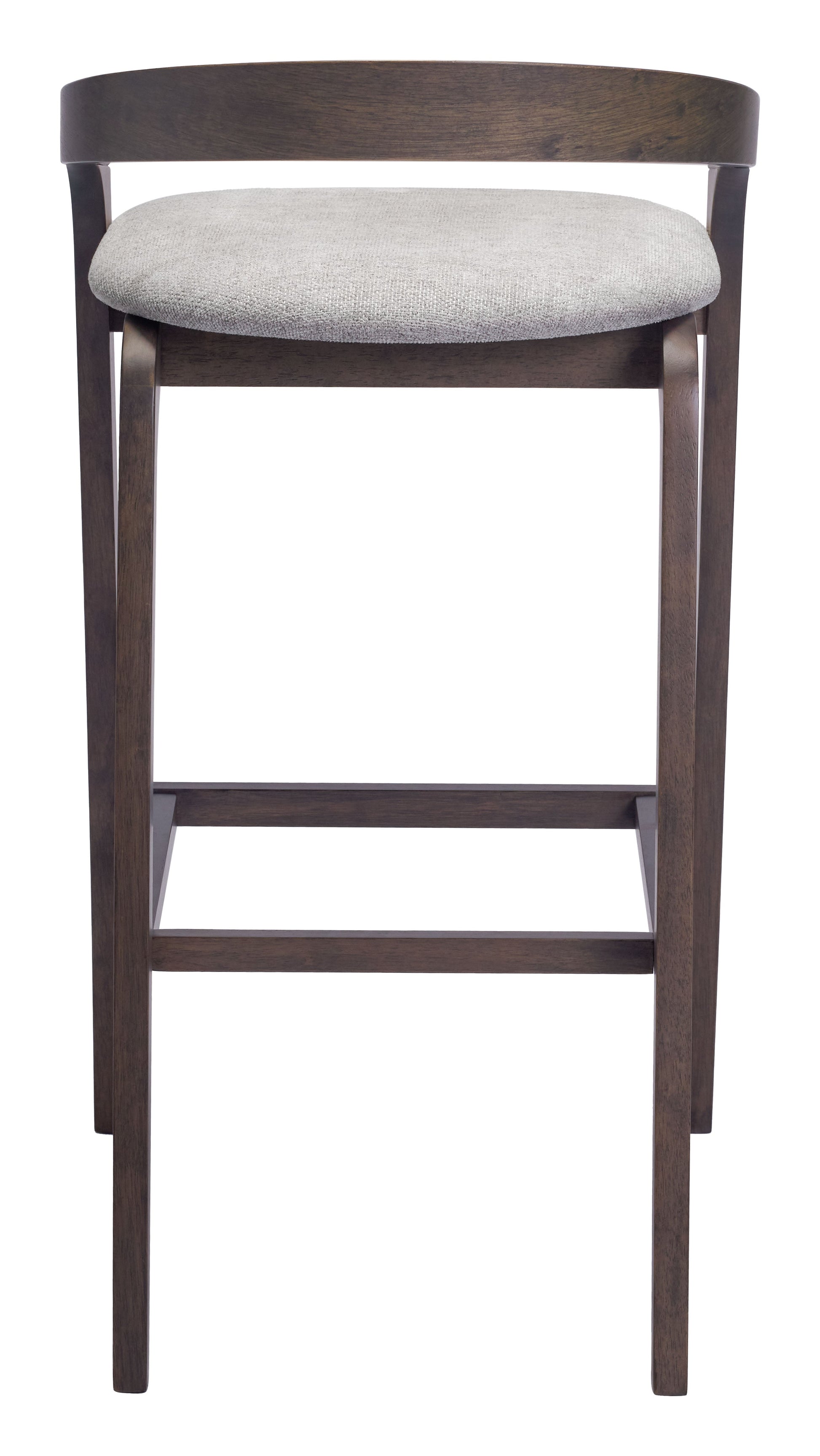 Troy Dove Gray & Espresso Barstool (Set of 2) - Ornate Home