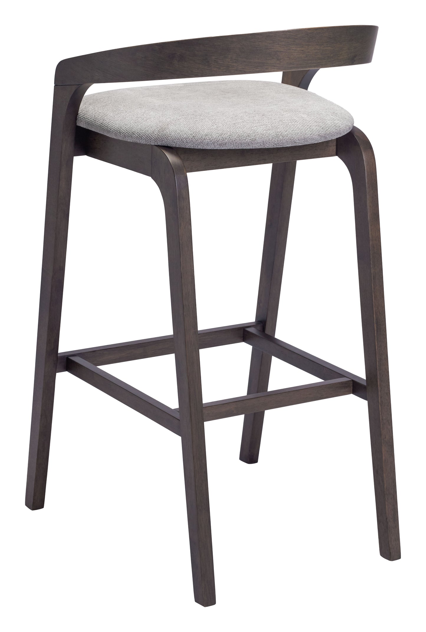 Troy Dove Gray & Espresso Barstool (Set of 2) - Ornate Home