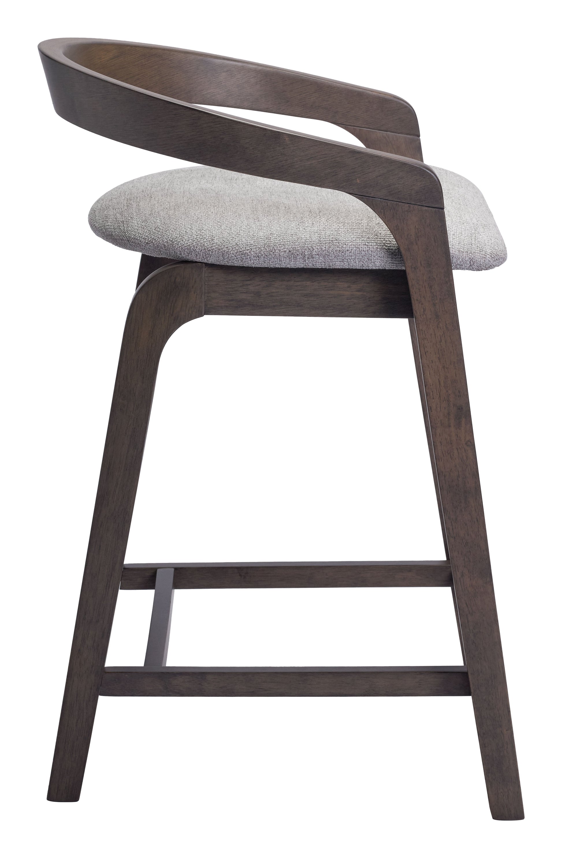 Troy Dove Gray & Espresso Counter Stool (Set of 2) - Ornate Home