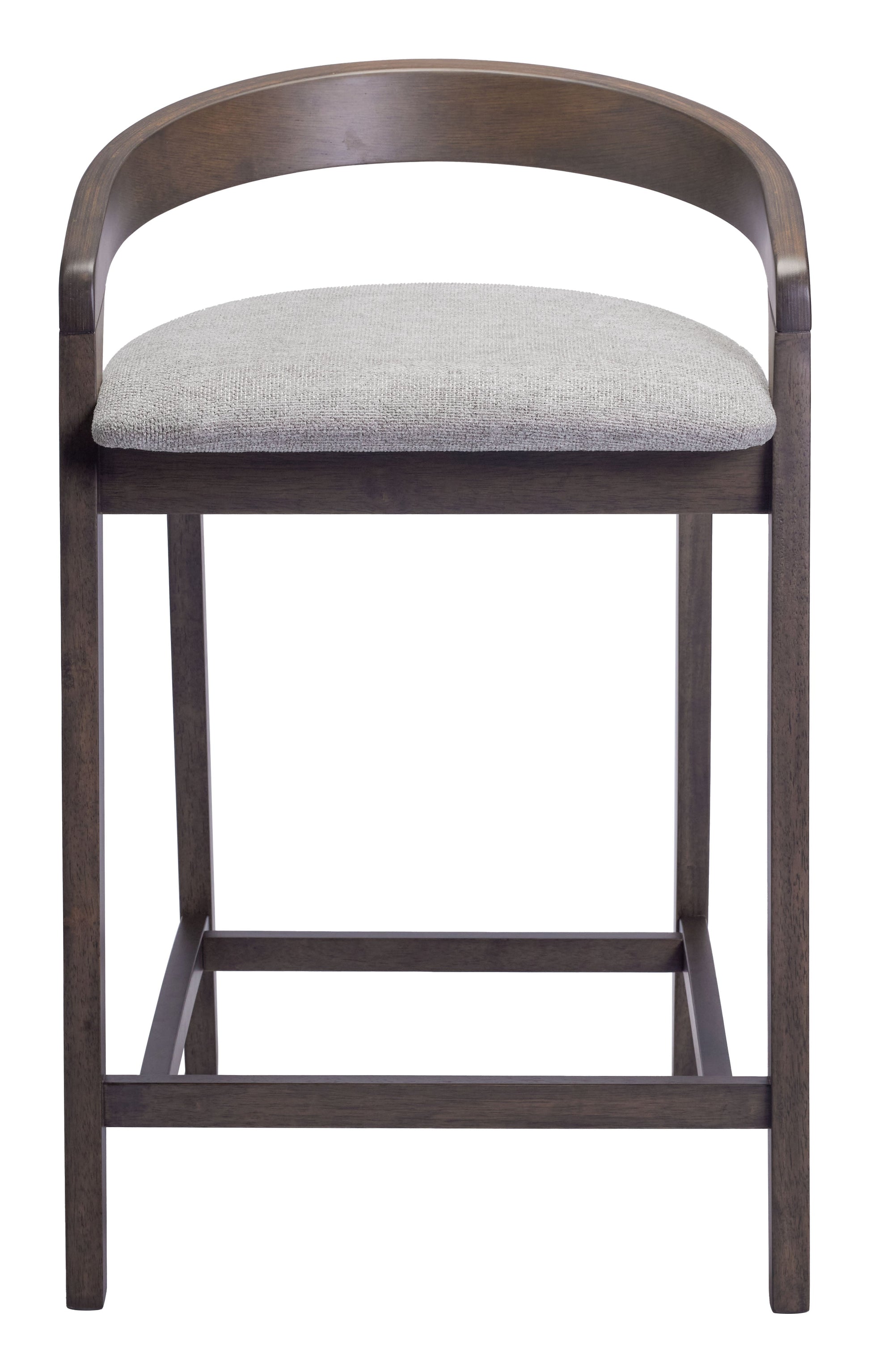 Troy Dove Gray & Espresso Counter Stool (Set of 2) - Ornate Home