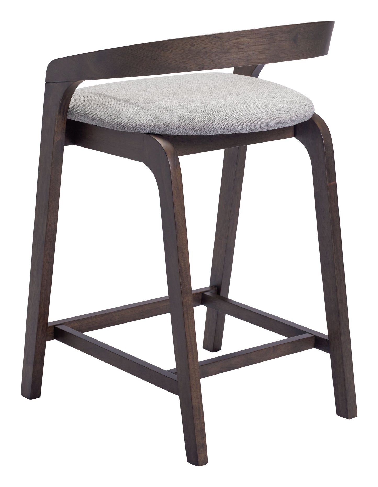 Troy Dove Gray & Espresso Counter Stool (Set of 2) - Ornate Home