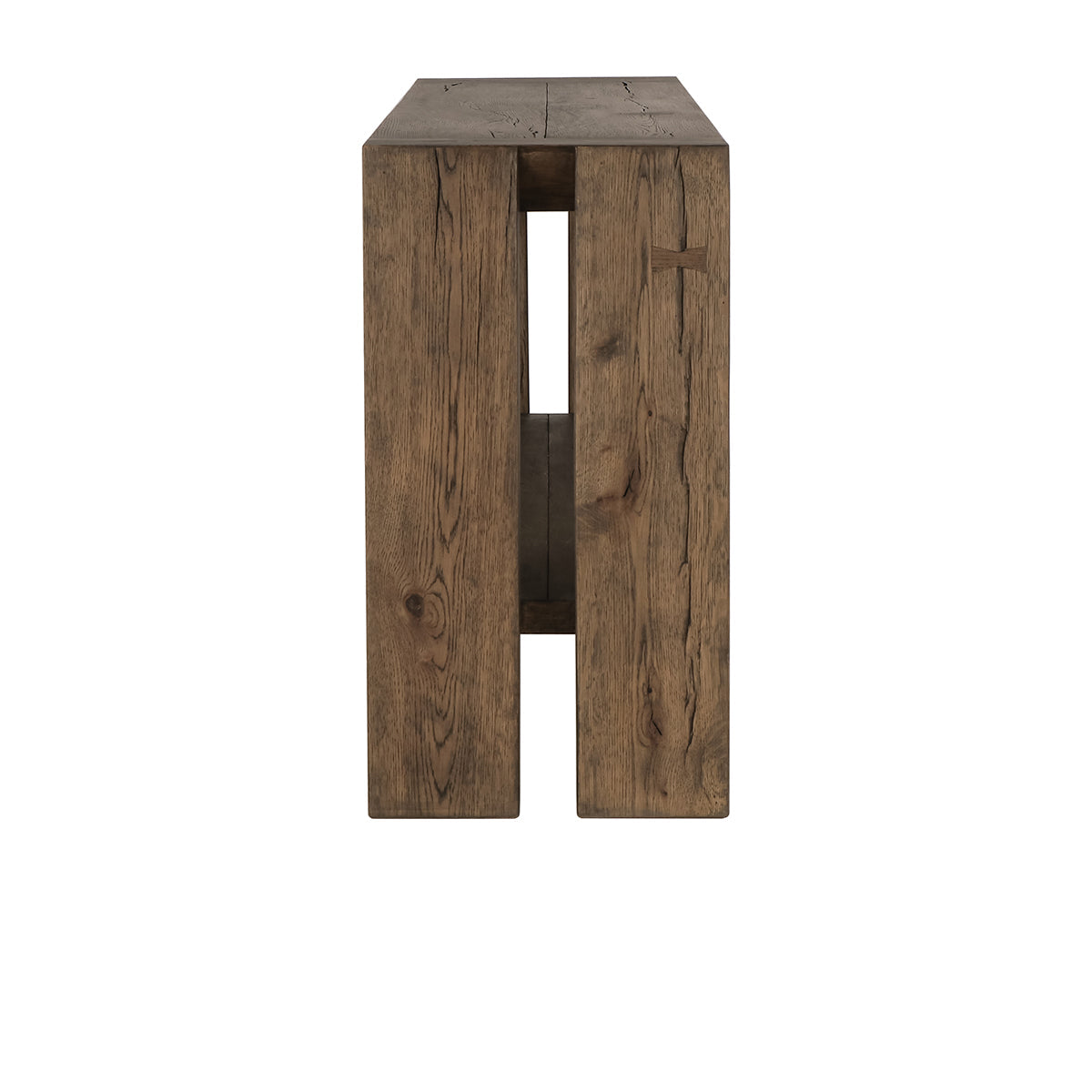 Troy Suede Brown Console Table - Ornate Home