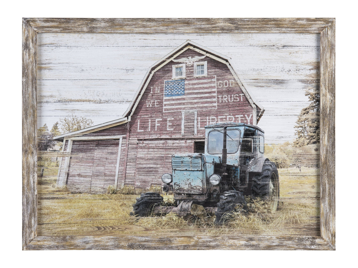 Truck Yeah 2 Blue/Natural Wall Art - Ornate Home