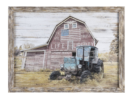 Truck Yeah 2 Blue/Natural Wall Art - Ornate Home