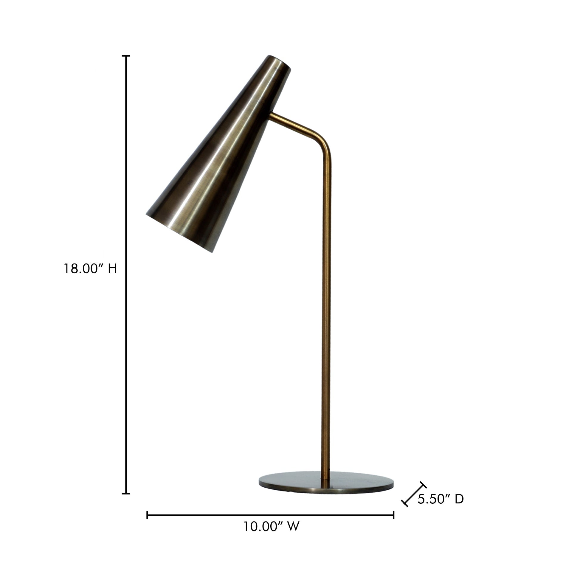Trumpet Gold Table Lamp - Ornate Home