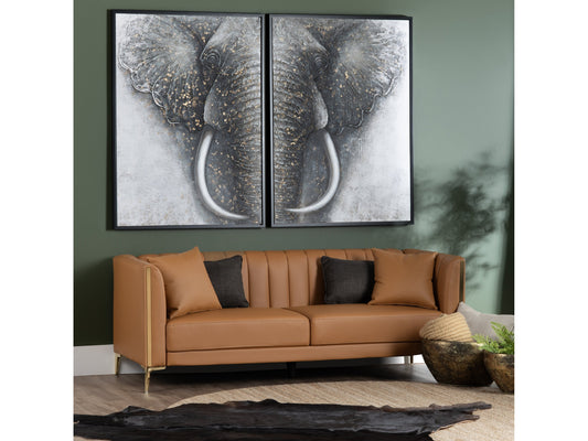Trunks Grey/White Canvas - Ornate Home