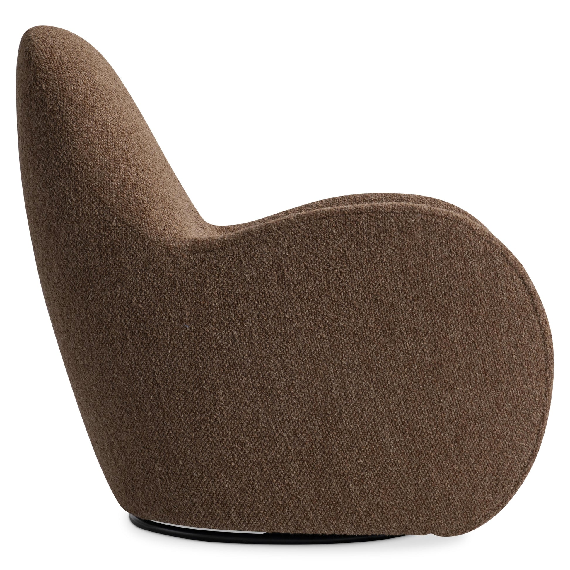 Tucci Rust Fabric Swivel Chair - Ornate Home