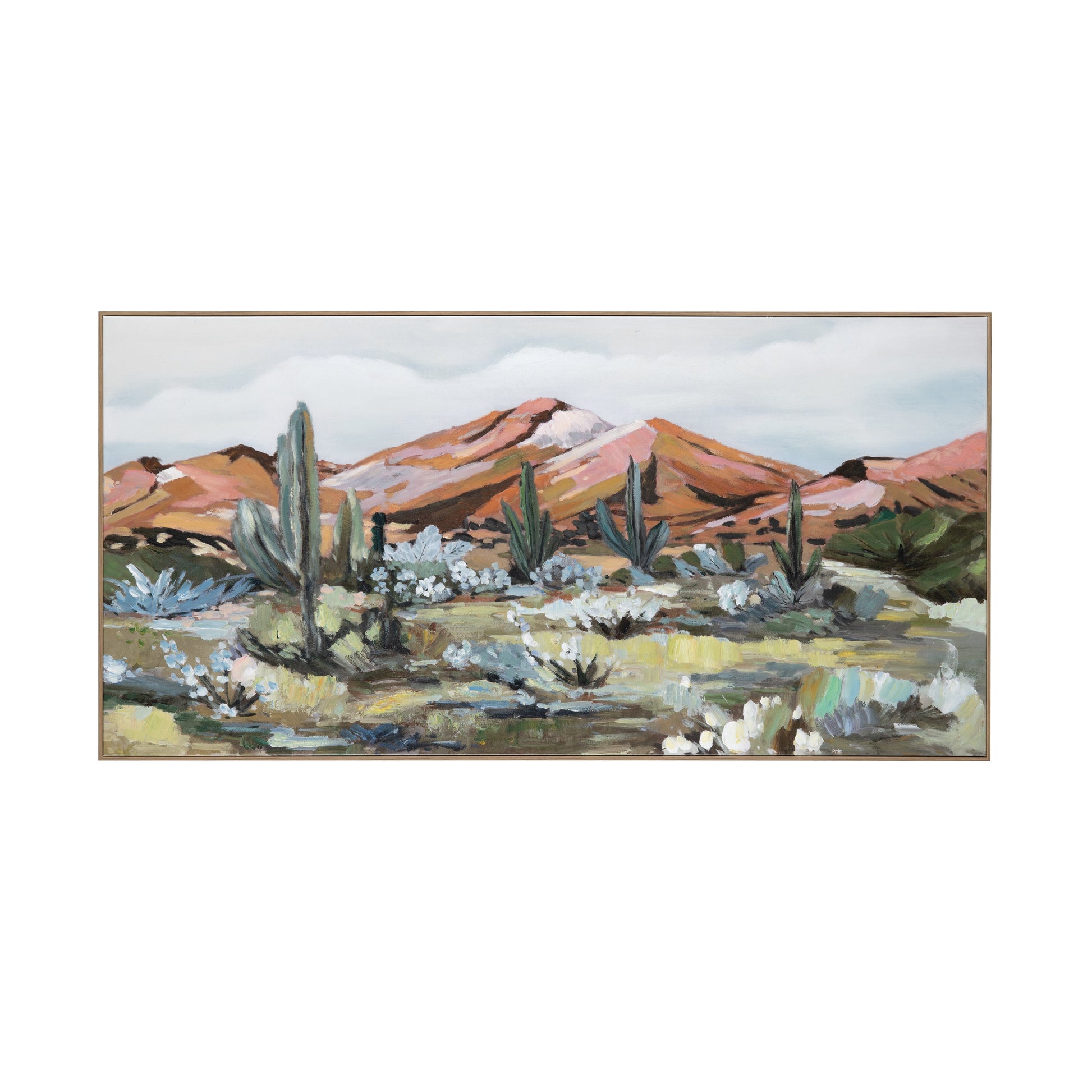 Tucson Green/Brown Canvas - Ornate Home