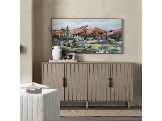Tucson Green/Brown Canvas - Ornate Home