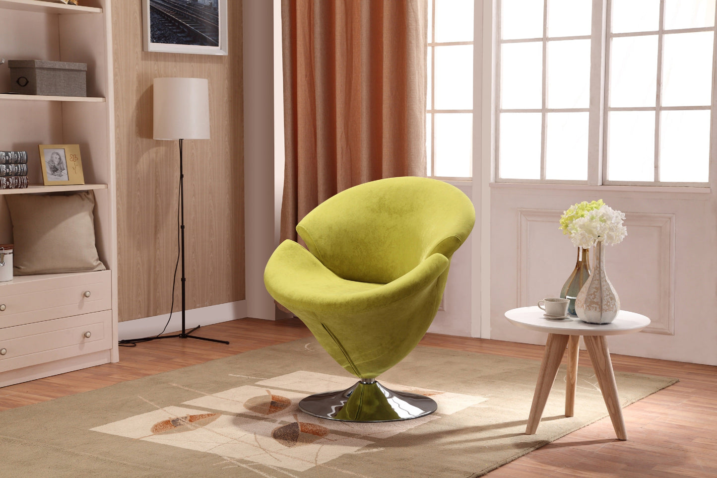 Tulip Swivel Accent Chair (set of 4) in Multi Color - Ornate Home