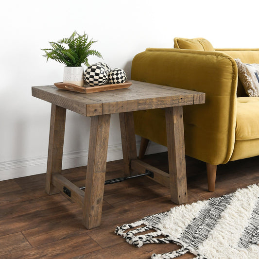 Tuscany Distressed Brown End Table - Ornate Home