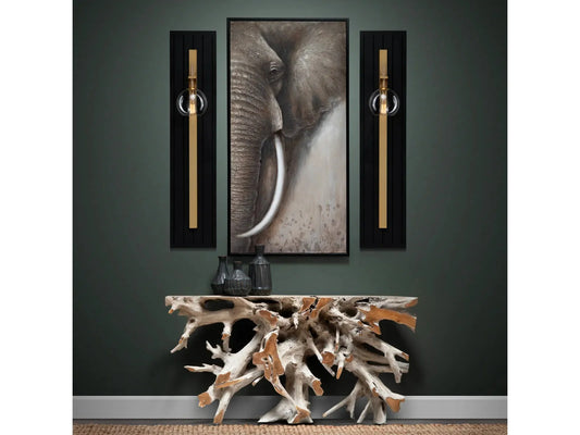 Tusk Brown Canvas - Ornate Home