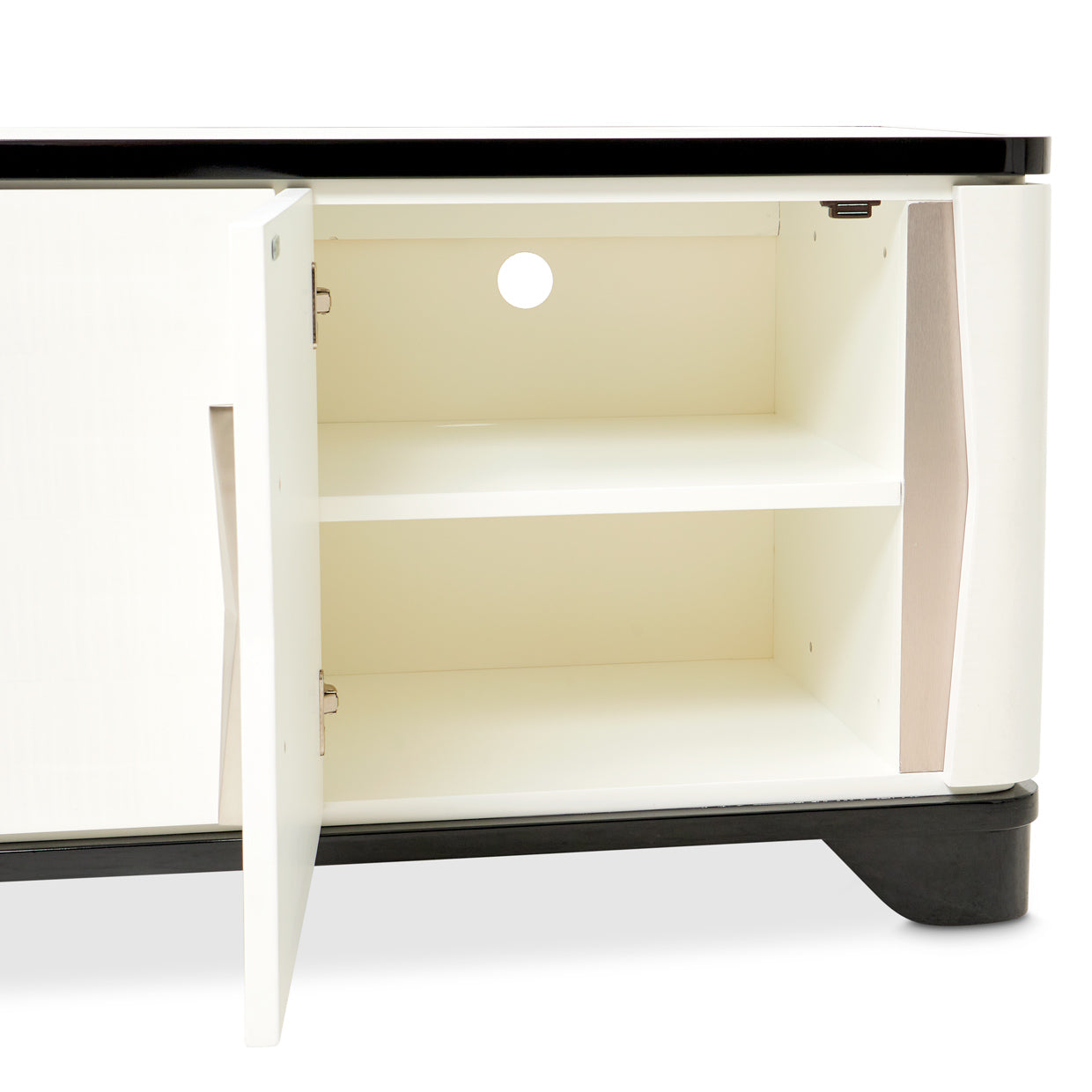 Tuxedo Black Media Cabinet - Ornate Home