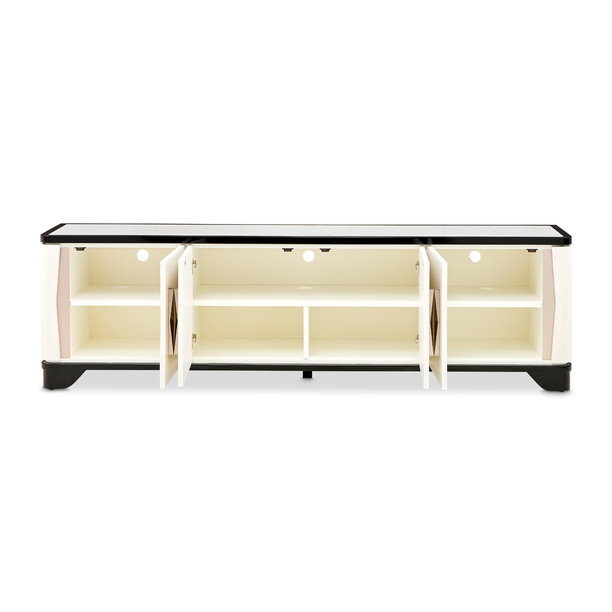 Tuxedo Black Media Cabinet - Ornate Home