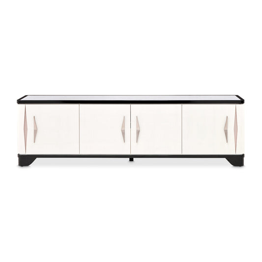 Tuxedo Black Media Cabinet - Ornate Home