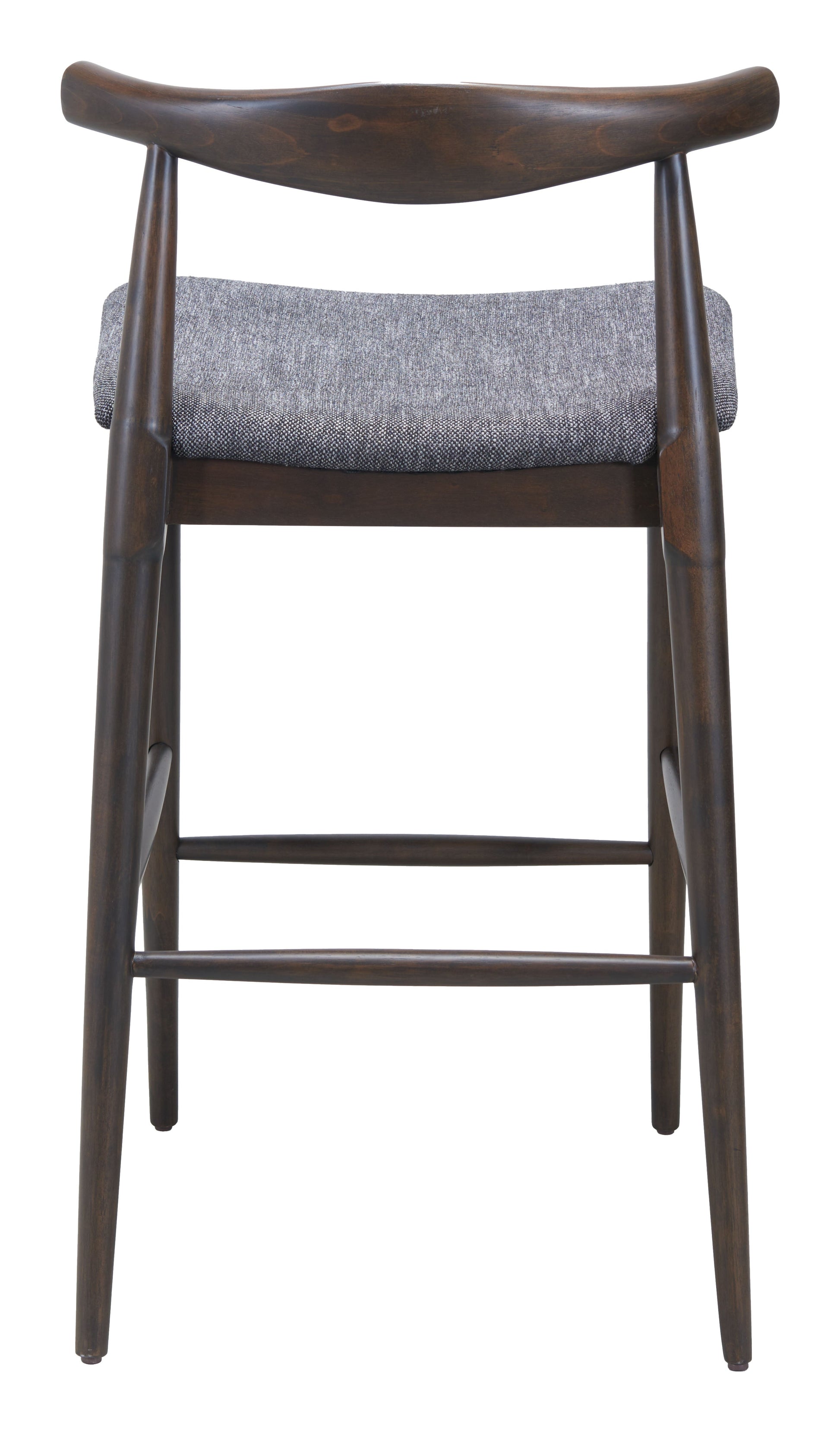 Tuzka Gray & Espresso Barstool (Set of 2) - Ornate Home