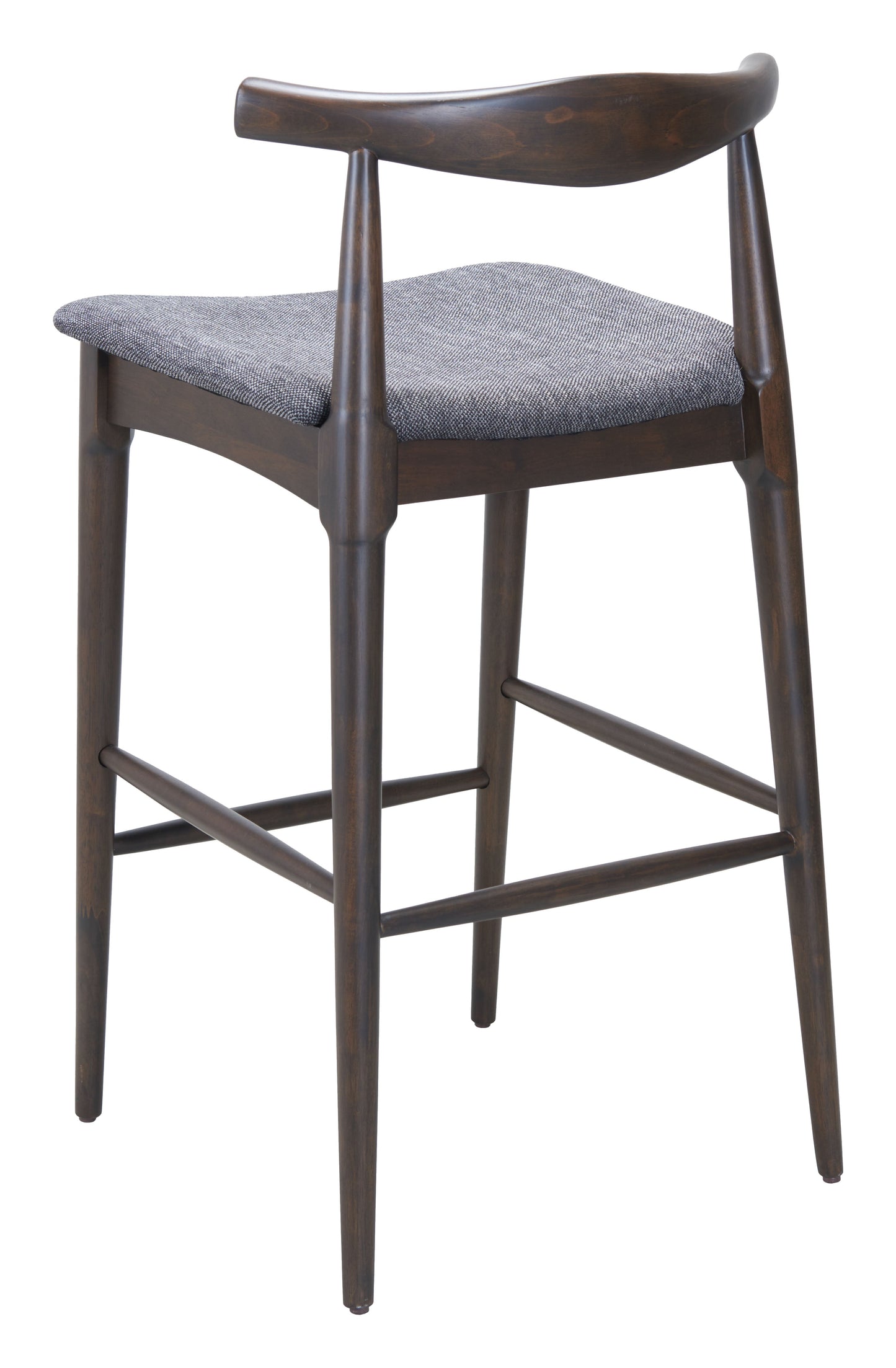 Tuzka Gray & Espresso Barstool (Set of 2) - Ornate Home