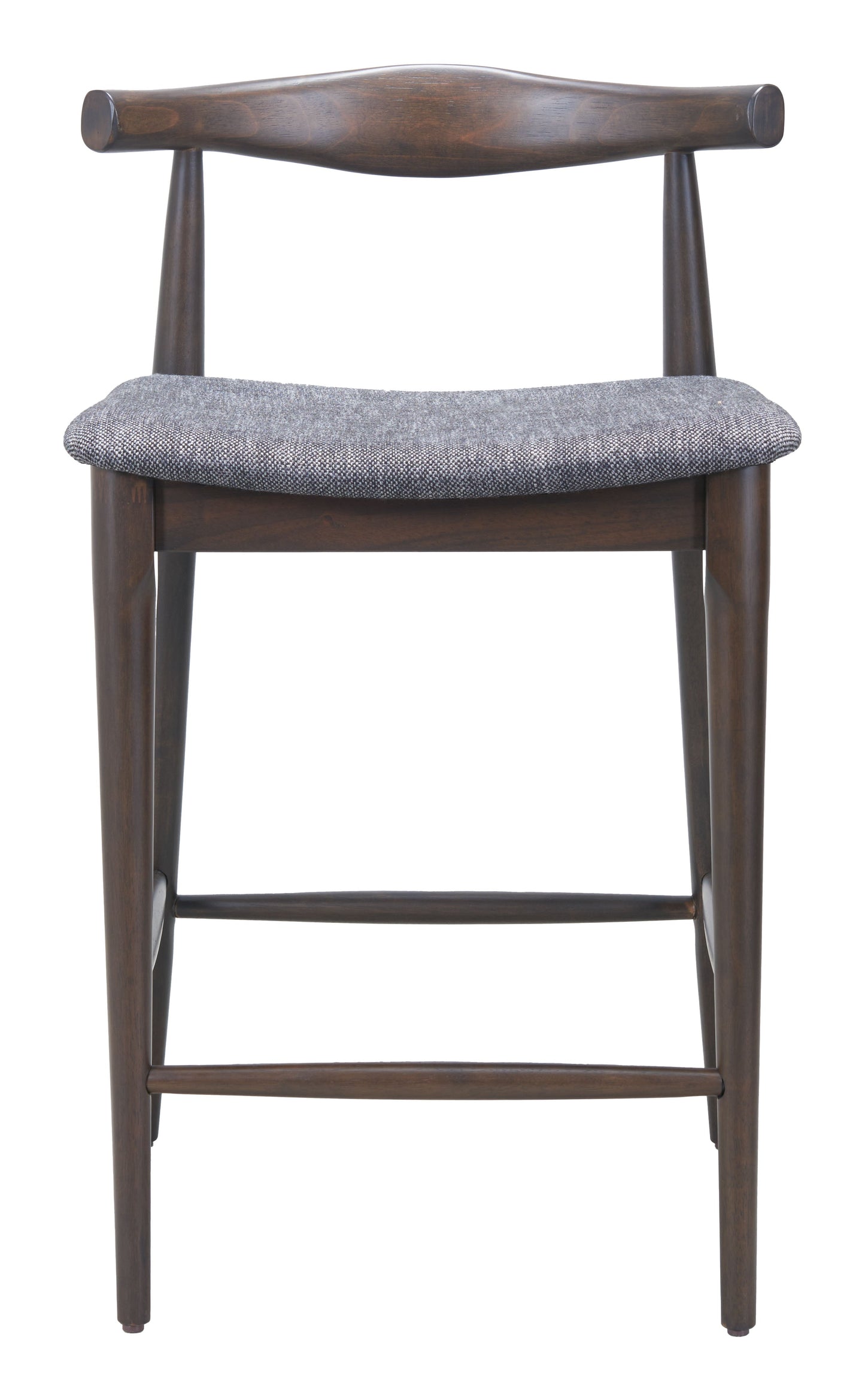 Tuzka Gray & Espresso Counter Stool (Set of 2) - Ornate Home