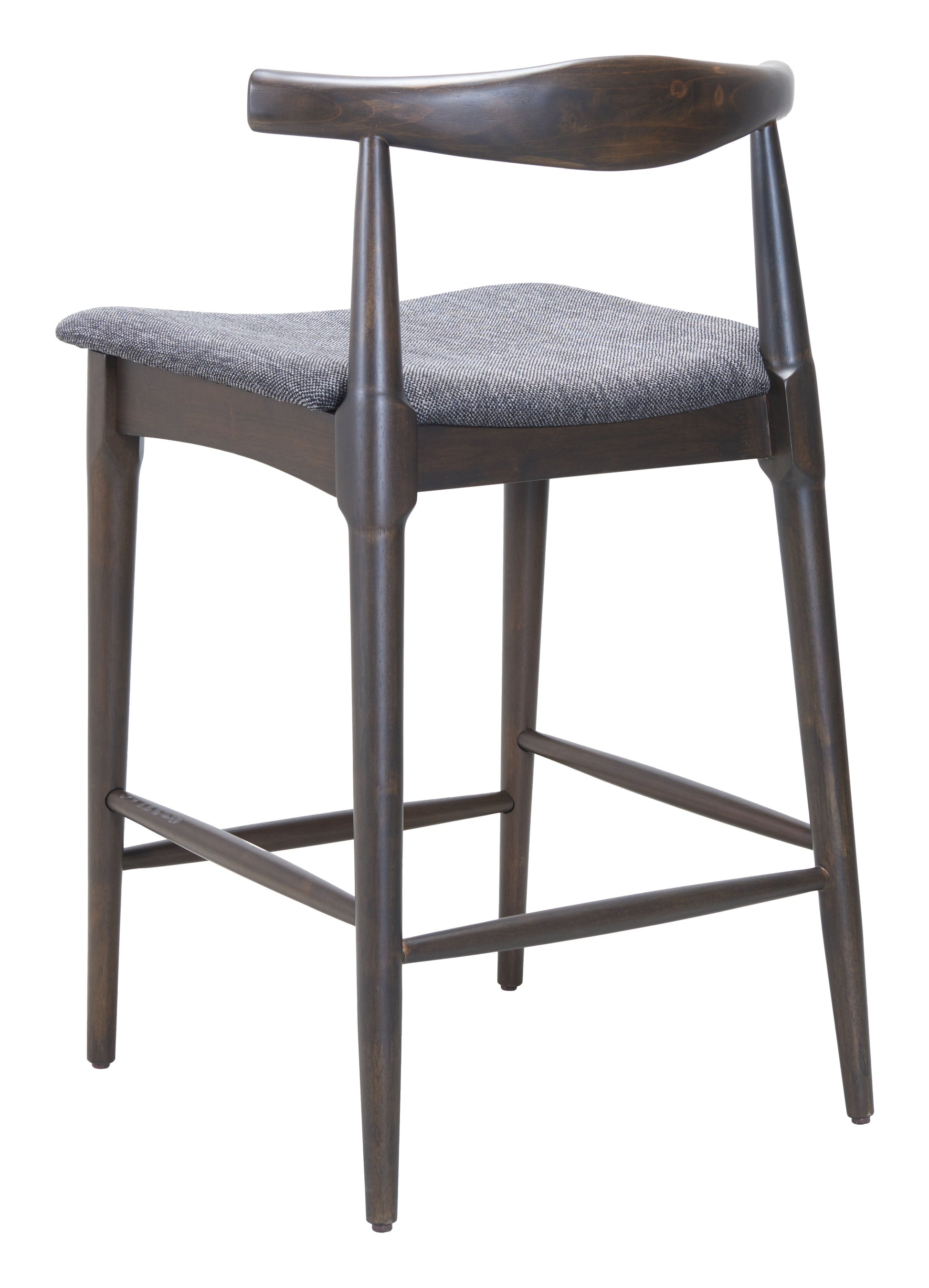 Tuzka Gray & Espresso Counter Stool (Set of 2) - Ornate Home
